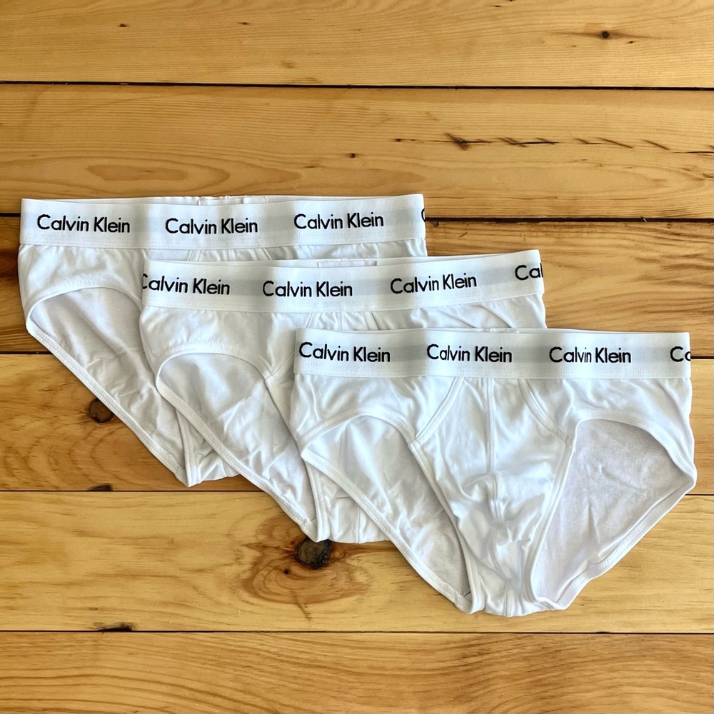 Calvin Klein Cotton Stretch Briefs - 3 pairs